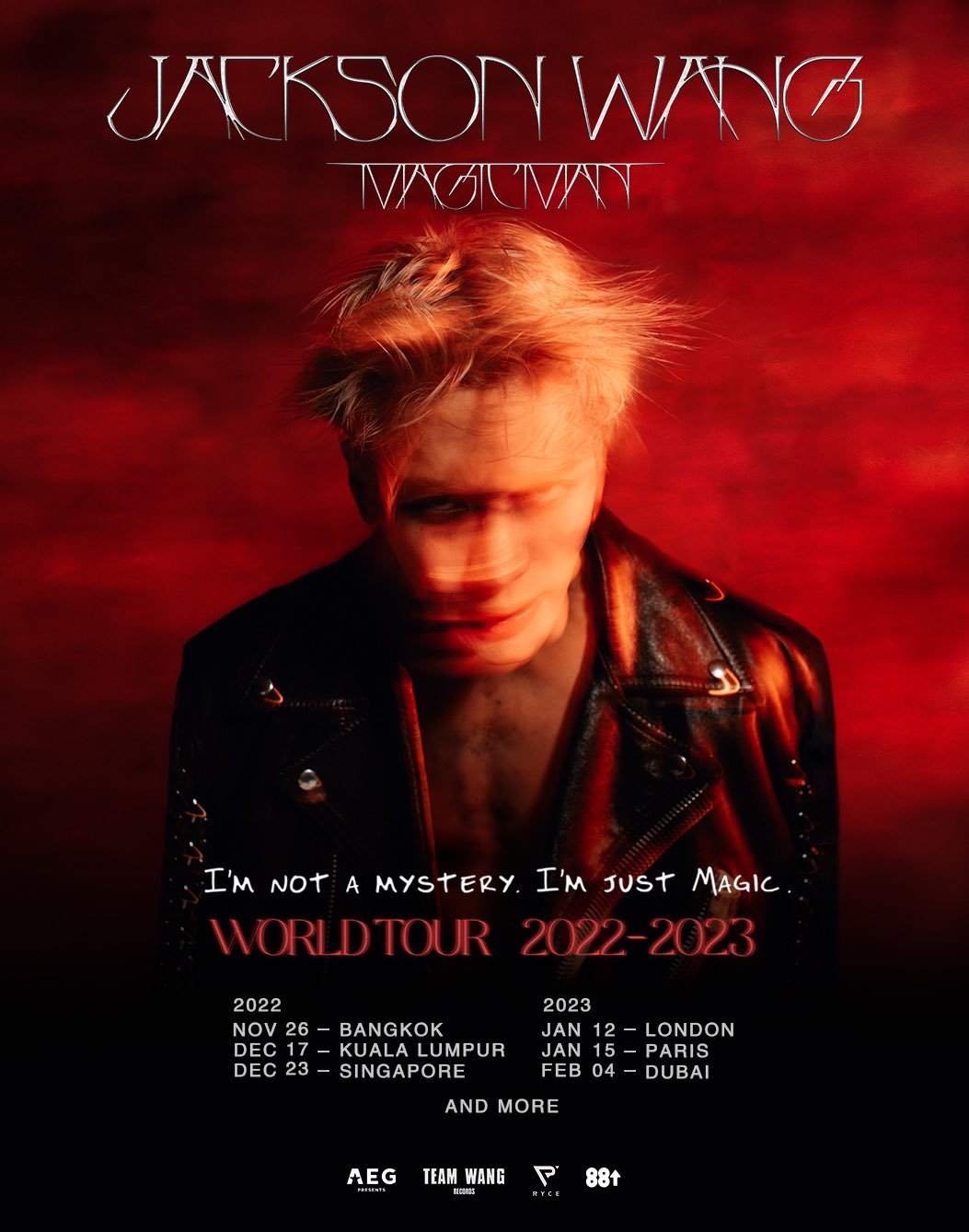 Jackson Wang announces Magic Man World Tour with stops in Asia & Europe